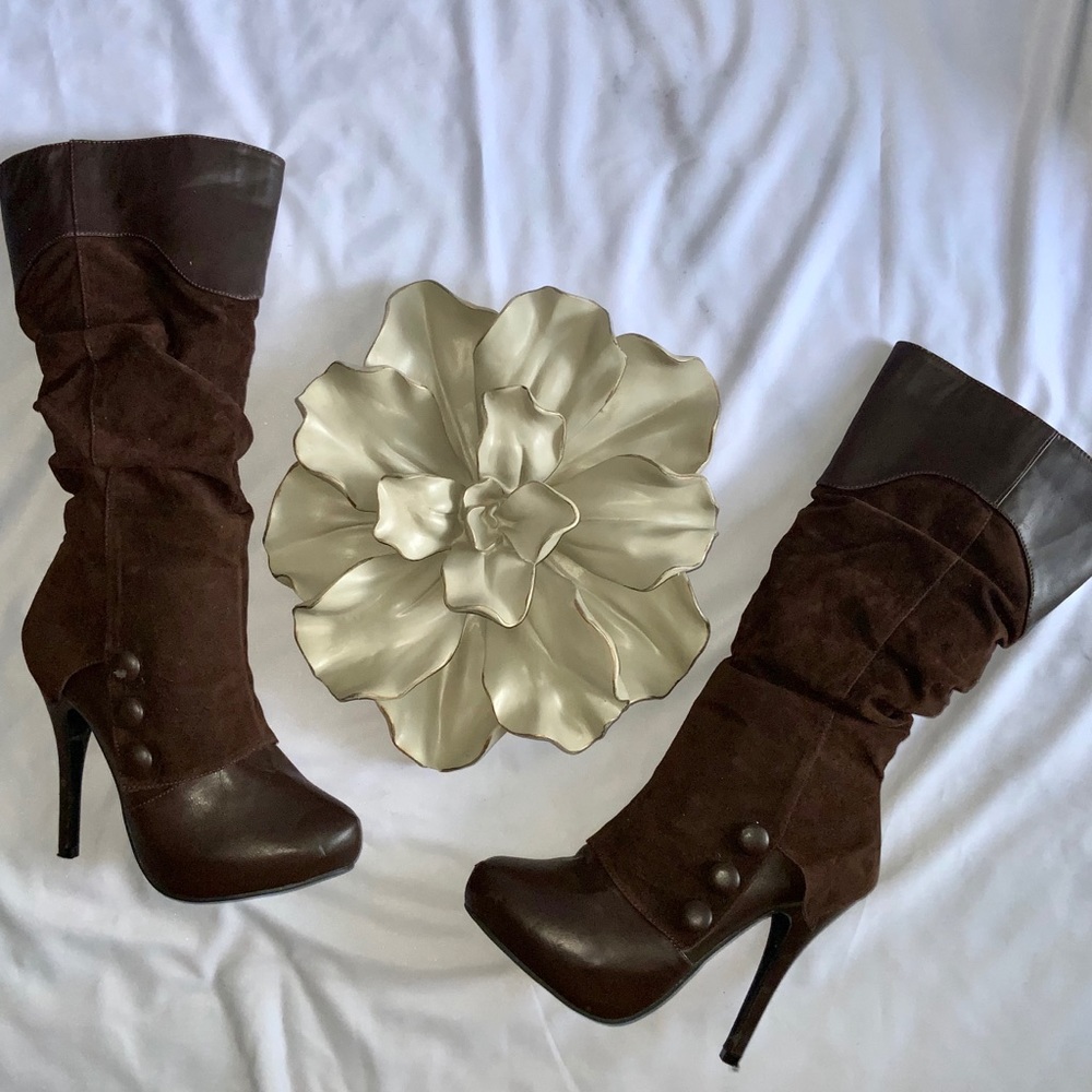 Brown Platform Boots